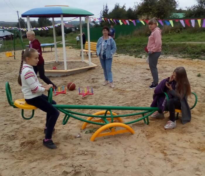 Открытие детско-спортивной площадки в с.Першино Алексинского района