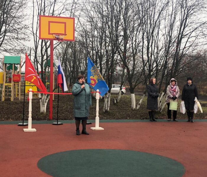 Открытие спортивной площадки в д. Новое Жуково Плавского района