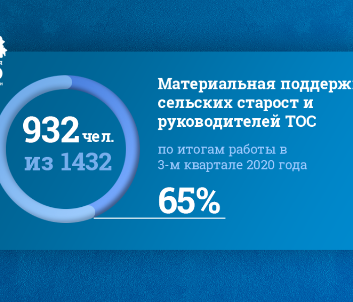 Руководители ТОС и сельские старост Тульской области получили материальную поддержку