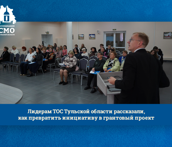 Лидерам ТОС Тульской области рассказали, как превратить инициативу в грантовый проект