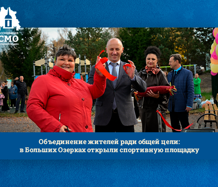Объединение жителей ради общей цели: в Больших Озерках открыли спортивную площадку