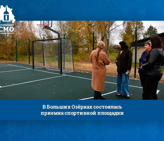 В Больших Озёрках состоялась приемка спортивной площадки